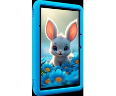 Planšetė Blackview Tab 60 Pro Kids LTE 10.1 colio HD+ 800x1280 IPS 60Hz 4GB/128GB aštuonių branduolių T606 1.6GHz 5MP priekinė/8MP galinė kamera Baterija 7700mAh be įkroviklio USB Type-C Android 15 SD kortelės lizdas Ocean Mėlyna