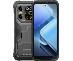 Blackview XPLORE 1X Rugged Phone 5G 6.78 inch FHD 2460x1080 120Hz + 2.01 inch 296x240 12/256Gb MT 7050 Octa-Core 2.4GHz 50MP Front 108+20MP Rear Cam Night vision WiFi6 NFC 10000mAh MIL-STD-810H Android 15 Juodas