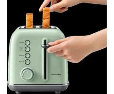 BUYDEEM 2 gabalėlių skrudintuvas, modelis DT620E, spalva Cozy Greenish, EU