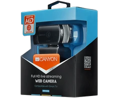 Full HD internetinė kamera vaizdo skambučiams ir konferencijoms Canyon C5, su mikrofonu, autofokusas