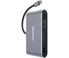 CANYON hub DS-14 8in1 4k USB-C Dark Pilkas