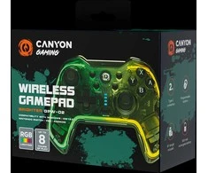 CANYON žaidimų pultelis Brighter GPW-02 BT+Dongle Wireless Crystal