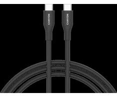 Usams CANYON kabelis CC60SC10 C-C 60W 1m Silicon Juodas