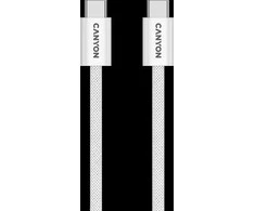 CANYON kabelis OnWire 60MG C-C 60W magnetinis pintas 1m Baltas