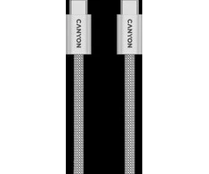 CANYON kabelis OnWire 60MG C-C 60W magnetinis pintas 1m šviesos pilkas