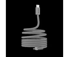 CANYON kabelis OnWire 60MG C-C 60W magnetinis pintas 1m šviesos pilkas