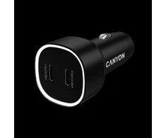 CANYON car charger OnDrive 60 PD 60W 2xUSB-C Juodas