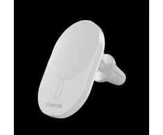 CANYON automobilinis įkroviklis OnGrip 105 15W Qi2 belaidis Baltas