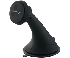 CANYON CH-6, Automobilinis laikiklis išmaniesiems telefonams, magnetinio siurbimo funkcija, su 2 plokštelėmis (stačiakampis/apskritimas), juodas, 97*67.5*107mm 0.068kg