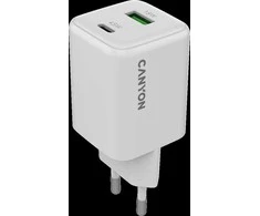 CANYON įkroviklis CU45AC GaN 45W 1xPD 1xQC EU Baltas