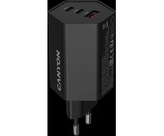 CANYON įkroviklis HEXAGON 65 GaN 65W 2xPD 1xQC EU Juodas