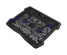 Aušinimo stovas nešiojamam kompiuteriui Canyon CNE-HNS03, iki 15,6", tylūs 2x12cm ventiliatoriai, USB šakotuvas