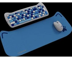 CANYON HSET-W6 EN Klaviatūra ir pelė Kitty Edition AAA+АА Wireless Mėlyna