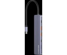 CANYON hub DS-17 6in1 4k USB-C Pilkas