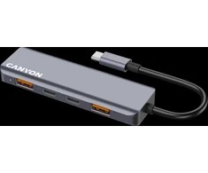 CANYON hub DS-18 5in1 USB-C Pilkas
