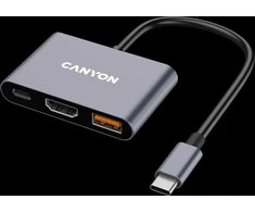 CANYON hub DS-4 3in1 USB-C Pilkas