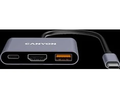 CANYON hub DS-4 3in1 USB-C Pilkas
