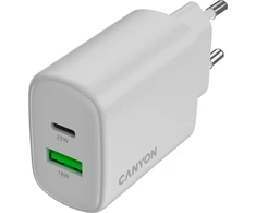 CANYON įkroviklis OnCharge 250 25W 1xPD 1xQC ES baltas