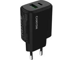 CANYON įkroviklis OnCharge 250 25W 1xPD 1xQC EU Juodas