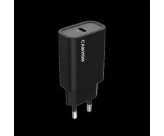 CANYON įkroviklis OnCharge 30CL, maksimali galia 30W, 1xPD, ES, juodas