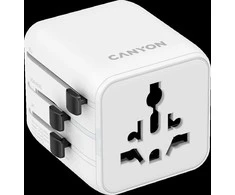 CANYON kelioninis adapteris OnTour One ES/JK/JAV/Australijos baltas