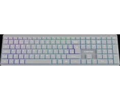 CANYON klaviatūra HKB-W11 JK/JAV RGB dvigubo režimo belaidė pilka