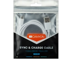 CANYON kabelis CFI-1 Lightning 5W 1m Baltas
