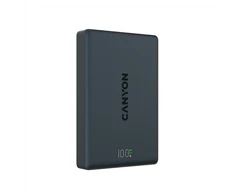 CANYON magnetic power bank OnPower 511 PD20W 10000mAh Aliuminio Interstellar Juodas