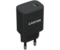 CANYON H-20, PD 20W Įvestis: 100V-240V, Išvestis: 1 prievado įkrovimas: USB-C:PD 20W (5V3A/9V2.22A/12V1.67A), Eu kištukas, Viršįtampa, perkaitimo, per didelės srovės ir trumpojo jungimo apsauga Atitinka RoH, ERPCE. Dydis: 80*42,3*30mm, 55g, Juodas