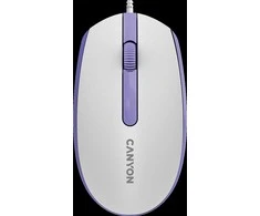 CANYON pelė M-10 su laidu Baltas Lavender