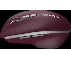 CANYON pelė MW-21 BlueLED 7 mygtukų belaidė bordo raudona