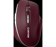 CANYON pelė MW-21 BlueLED 7 mygtukų belaidė bordo raudona