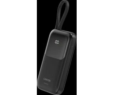 CANYON maitinimo blokas OnPower 101 įmontuotas kabelis 10000 mAh PD22.5W juodas