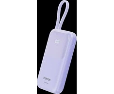 CANYON maitinimo blokas OnPower 101 įmontuotas kabelis 10000 mAh PD22.5W Violetinė