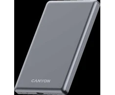 CANYON maitinimo blokas OnPower 505 plonas magnetinis 5000 mAh PD20W tamsiai pilkas