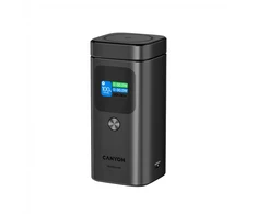 CANYON Qi2 magnetic power bank OnPower 150 15000mAh Aliuminio Dark pilkas