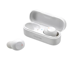 True Wireless ausinės aktyviam gyvenimo būdui Canyon TWS-1, Bluetooth 5.0, IPX4, Baltos