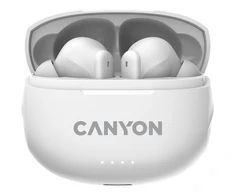 Belaidės ausinės Canyon TWS-8 ENC, Baltos spalvos