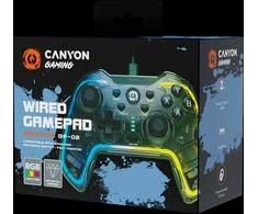 CANYON žaidimų pultelis Brighter GP-02 Wired Crystal
