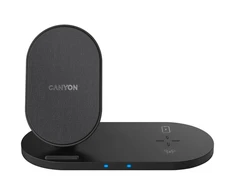 CANYON belaidis įkroviklis WS-202 10W 2in1 Juodas