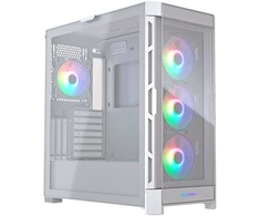 COUGAR DUOFACE PRO RGB PC Dėklas, Mid Tower, Baltas