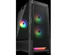 COUGAR DUOFACE RGB kompiuterio korpusas, vidutinio dydžio bokštas, Juodas