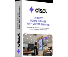 Displ, Targeted Digital Signage with Visitors Insights, 1 year license