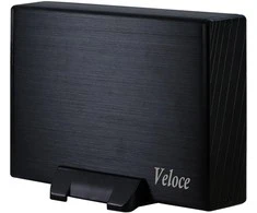Drive Cabinet INTER-TECH Veloce (3.5" HDD, SATA/SATA II, USB3.0) Juodas