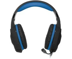 Ausinės su mikrofonu SVEN AP-U980MV juodas-mėlynas (USB, LED, 7.1), SV-015633