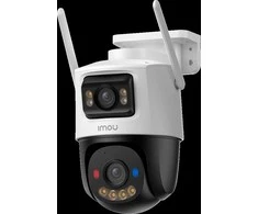 „Imou Cruiser Dual 2 Pro“ 8 MP, spalvota naktinio matymo „Wi-Fi“ IP kamera, 4+4 MP, 355 laipsnių pasukimas ir 90 laipsnių pakreipimas, 1/2,9 colio CMOS, H.265/H.264, „micro SD“ (512 GB), 30 kadrų per sekundę 1620 pikselių vaizdo kokybė, 3,6 mm fiksuotas objektyvas, naktinio matymo atstumas iki 30 m, 8 kartų priartinimas, 1xRJ45, mikrofonas ir garsiakalbis.