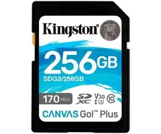Atminties kortelė Kingston 256GB SDXC Canvas Go Plus 170R C10 UHS-I U3 V30