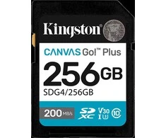 Atminties kortelė Kingston | Canvas Go! Plus | 256 GB | SD | Flash atminties klasė Class 10, UHS-I, U3, V30
