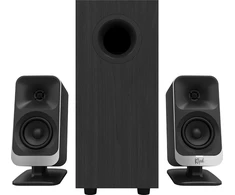 Klipsch ProMedia Lumina 2.1 Gaming Audio System with Subwoofer and LED apšvietimas Effects Built-in, Juodas