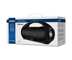 Speaker SVEN PS-420, juodas (12W, Bluetooth, FM, USB, Micro SD, LED-display, 1800mA*h), SV-015220